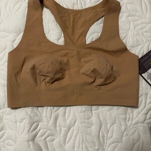 NWT Auden Tan Racerback Wireless Bra